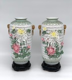 Antique pair vases